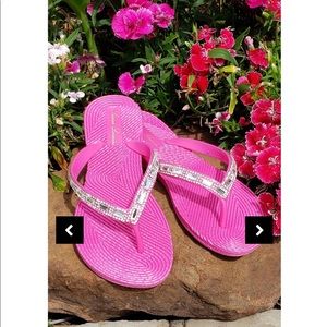 Pink bling sandals